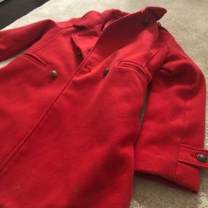 Red trench coat!